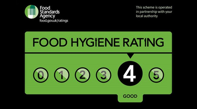 Food Hygiene Rating 4/5 - Shreeji Food & Snacks Safety Certification